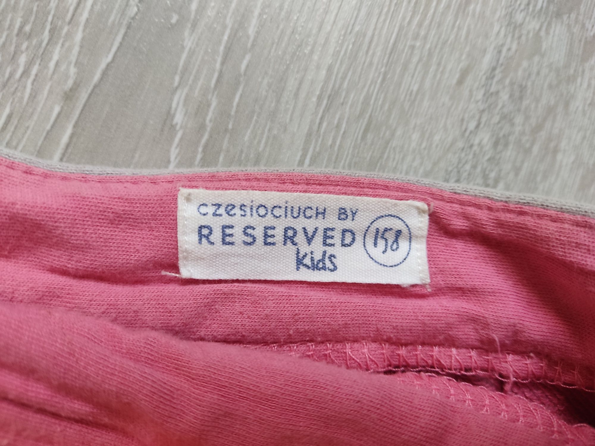 Reserved kids rozmiar 158 spódnica szara (szaro różowa)
