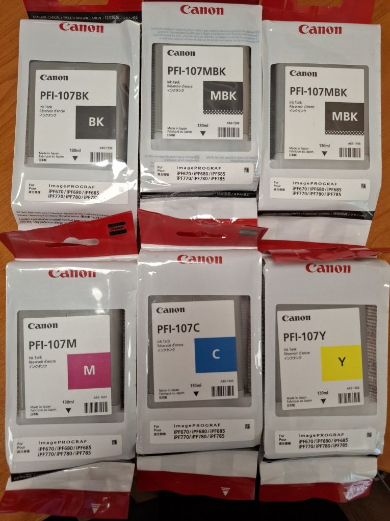 Картриджи для плоттера Canon IPF 670, IPF680, IPF685, IPF770, IPF780