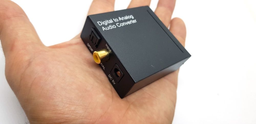 Конвертер оптический звука аудио цифры в аналог 3.5мм+тюльпаны ЦАП