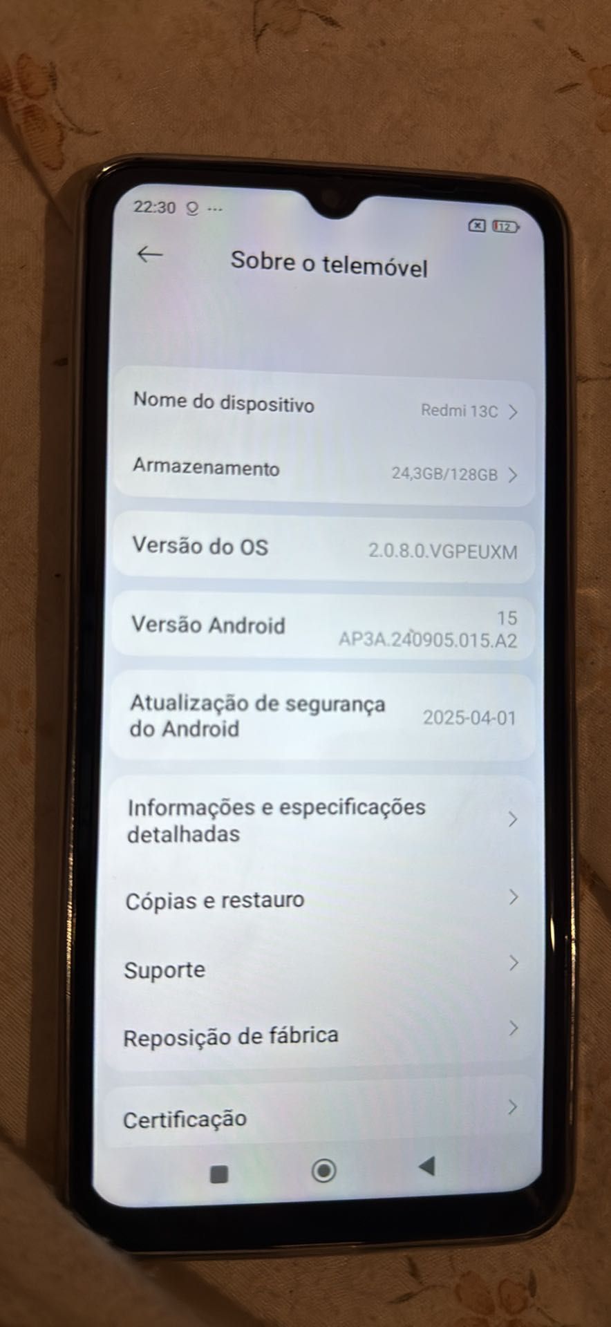 Telemóvel redmi 13C