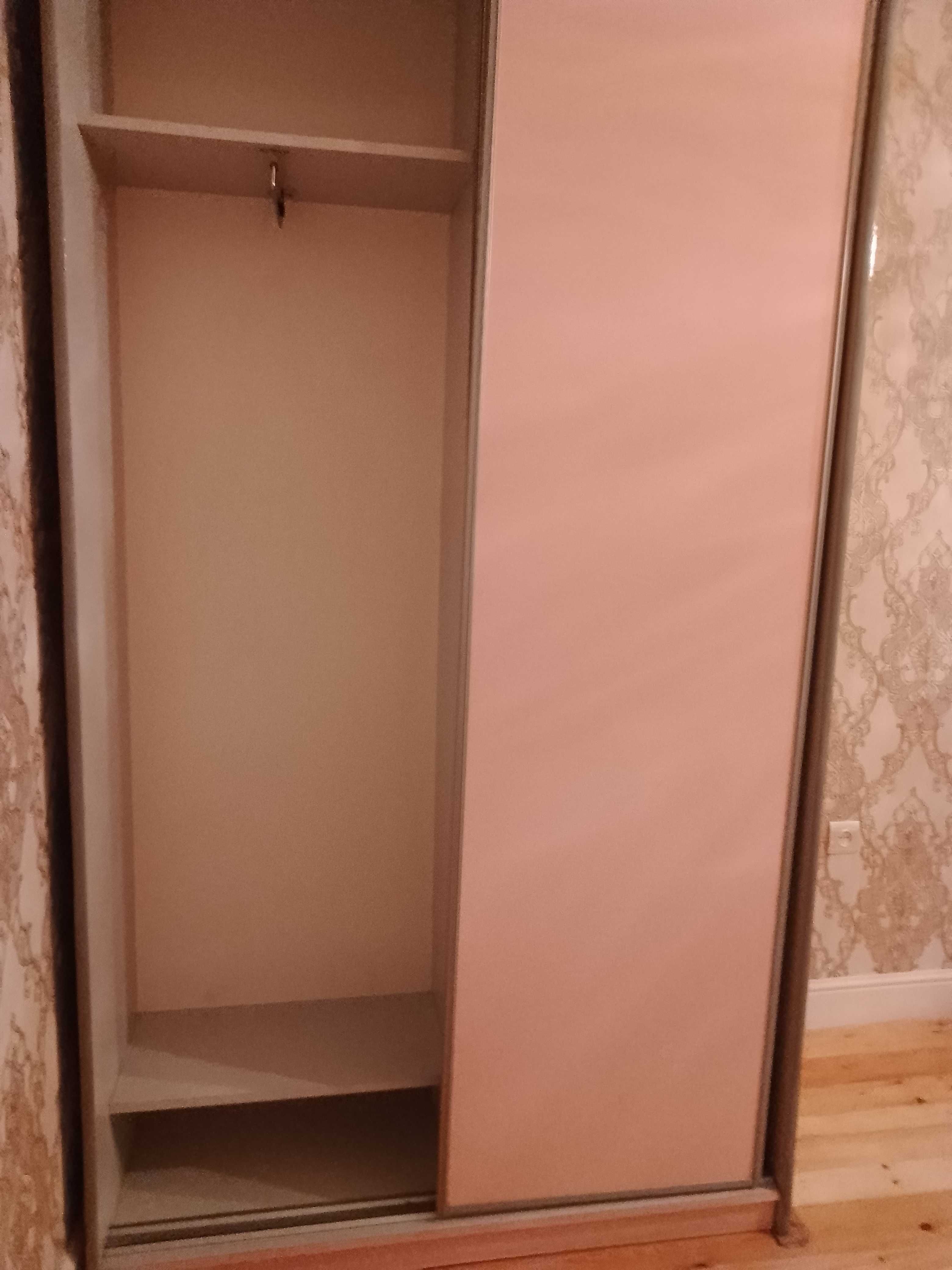 Шкаф купе 1,20м цвет пудры, жемчужно-розовый