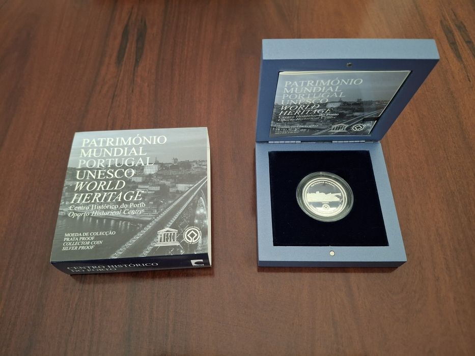 Moeda Prata Proof Centro Histórico do Porto