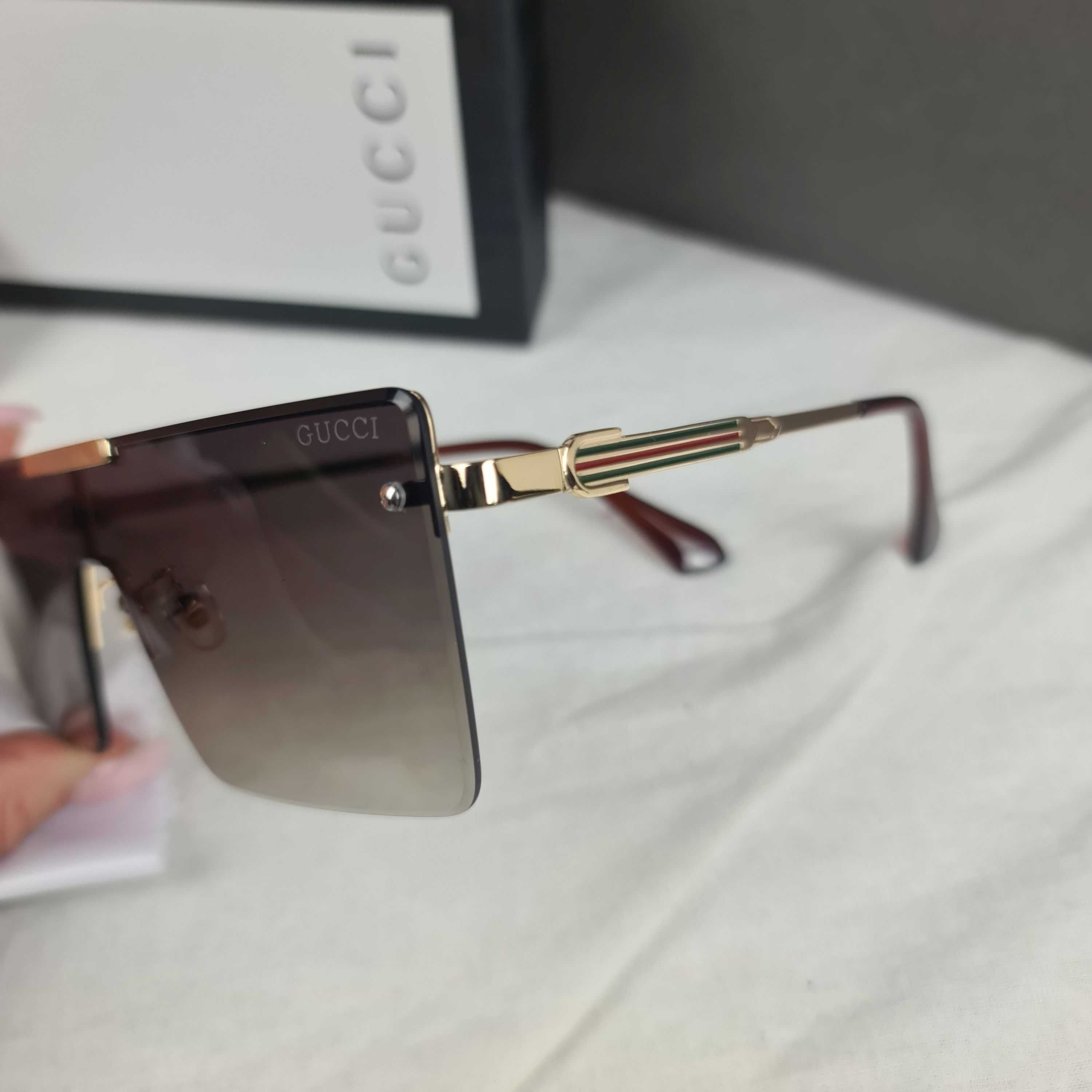 Okulary przeciwsłoneczne Zestaw Gucci logowane pudełko nowość lato