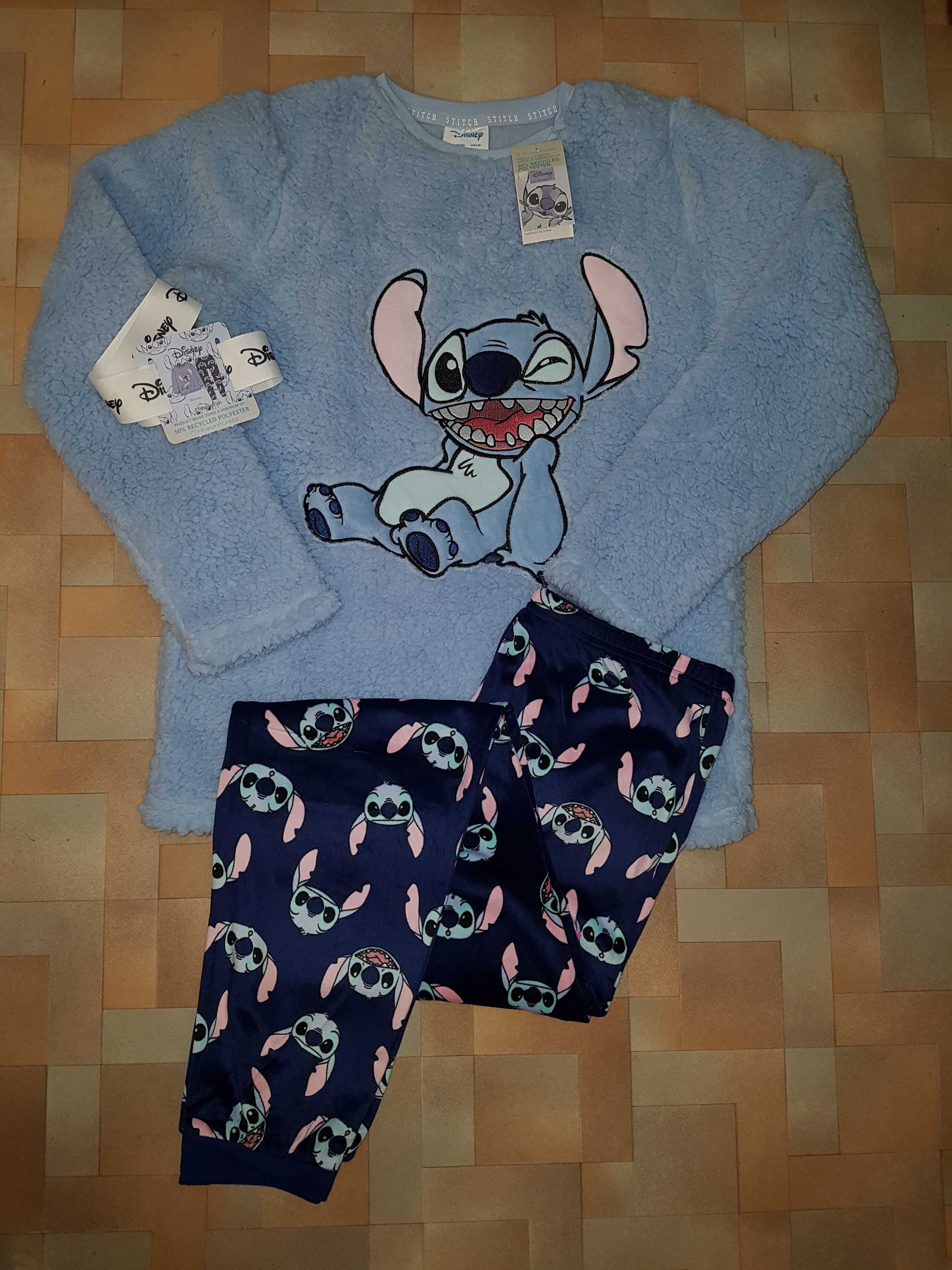 Мега теплая плюш пижама Стич, Stitch пушистая Disney 12-13 лет 158 см