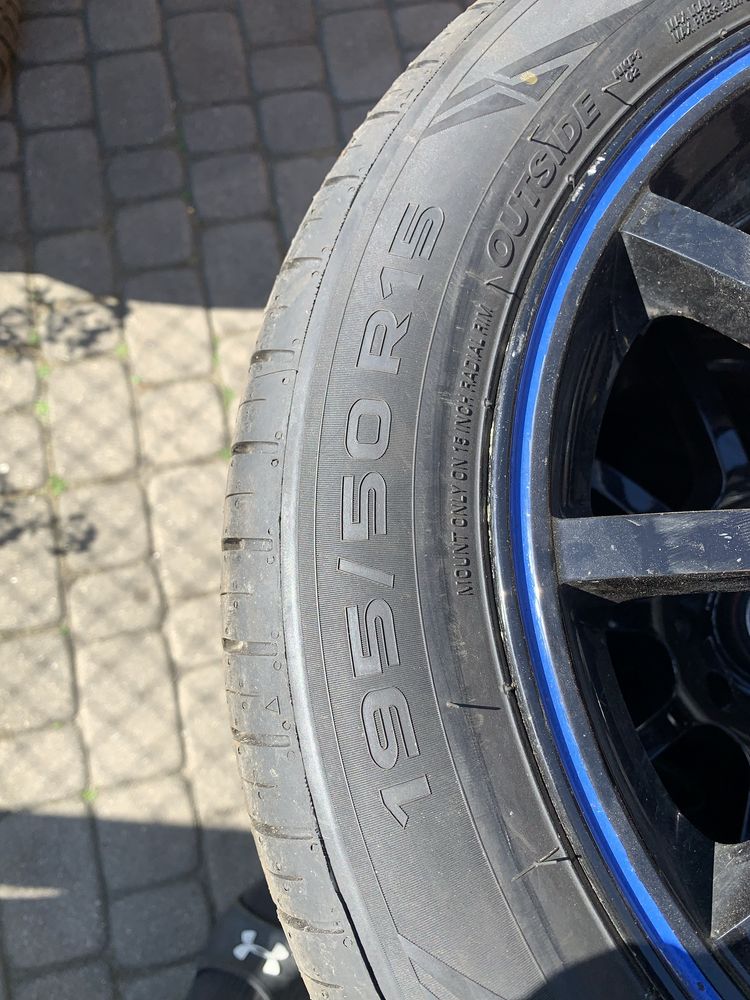 Alufelgi HRS 15 cali opony jak nowe nokian