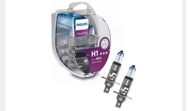 PHILIPS Vision PLUS  Żarówki H1 12V 55W DuoBox kpl.
