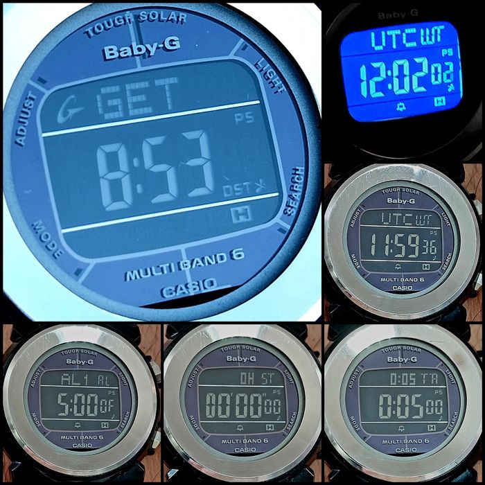 Годинники на сонячній енергії, протиударні та легкі CASIO Baby-G