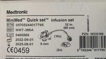 Wkłucia do pompy Medtronic Quick-set Paradigm + gratis