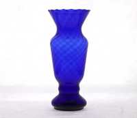 Wazon szklany kobaltowy niebieski wys. 27,5cm