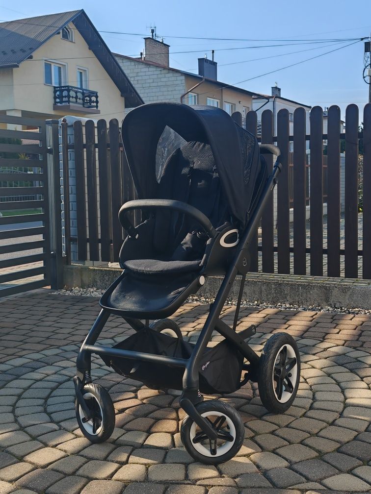 Wózek Cybex Talos S Lux + gondola deep black