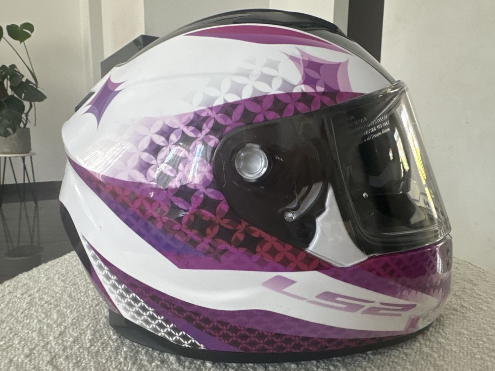 Kask dziewczęcy L52 FF320 rozmiar XS fioletowy