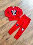 Welurowy dres bluza spodnie myszka Minnie Disney 134