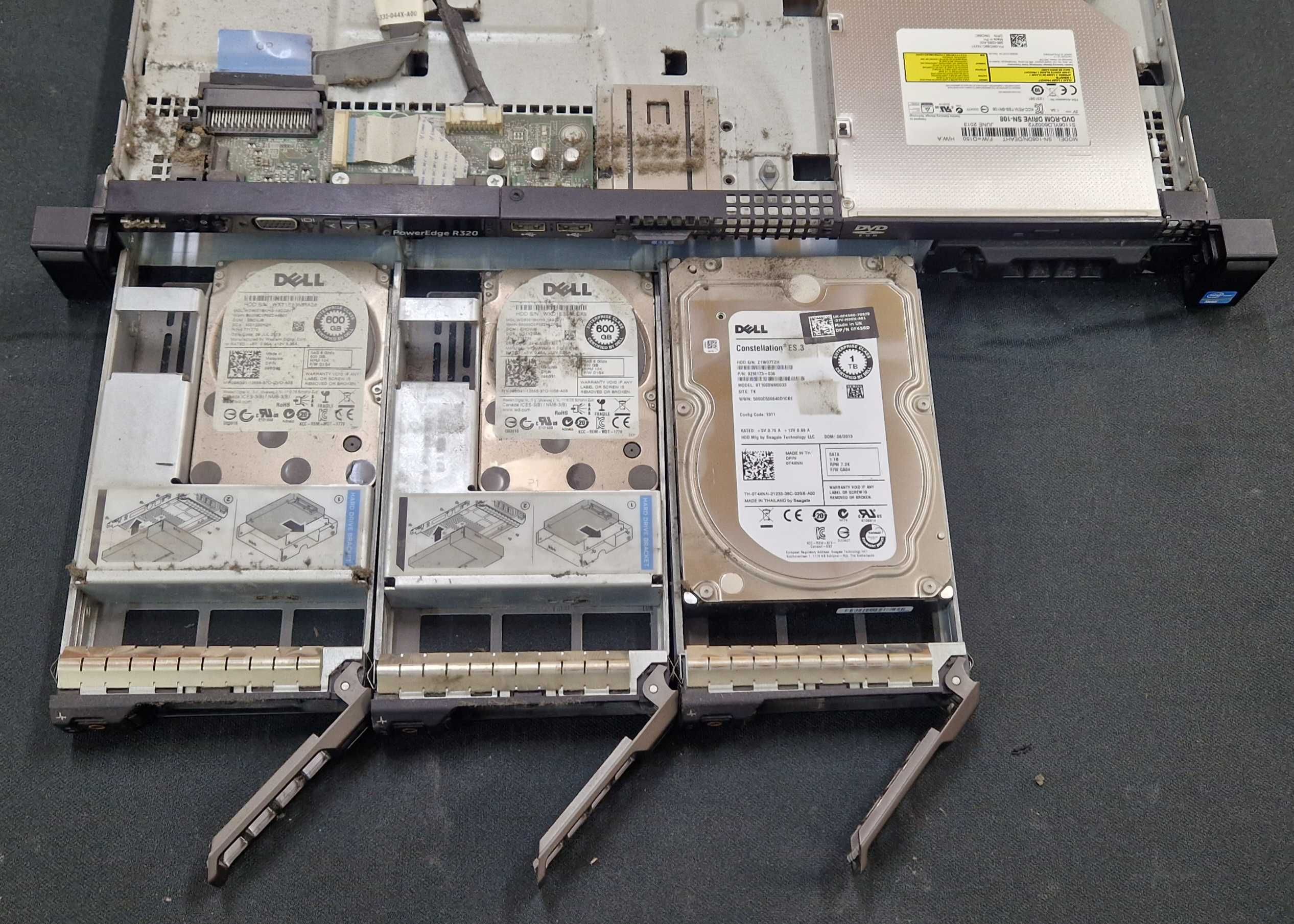 Serwer Dell PowerEdge R320, RACK RAM 64GB, 1,5TB HDD SAS