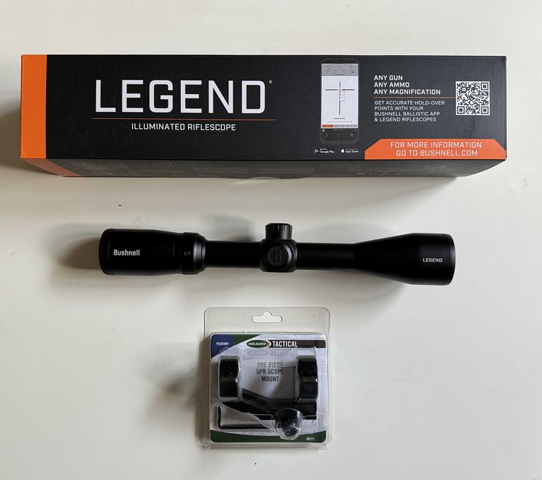 Прицел оптический с подсветкой BUSHNELL LEGEND 3-9Х40 MULTI-X из США