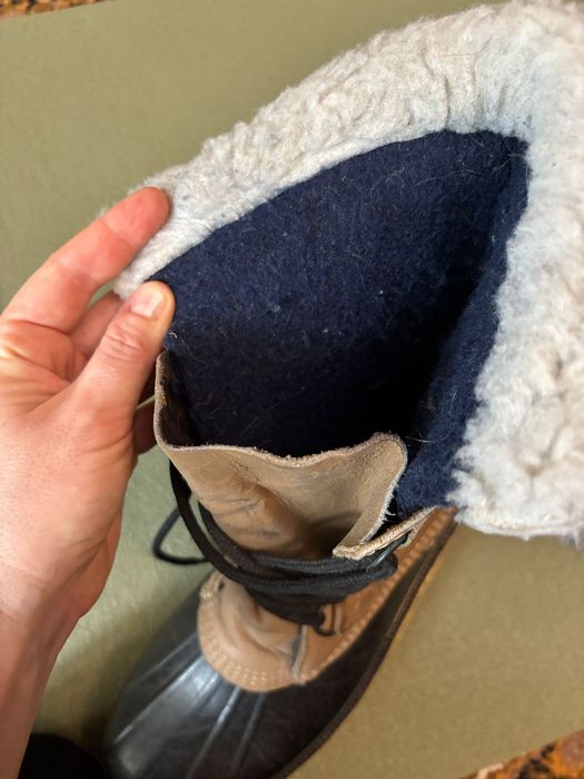 Мисливські рибальські зимові гумові чоботи Kamik Canada. 32 cм