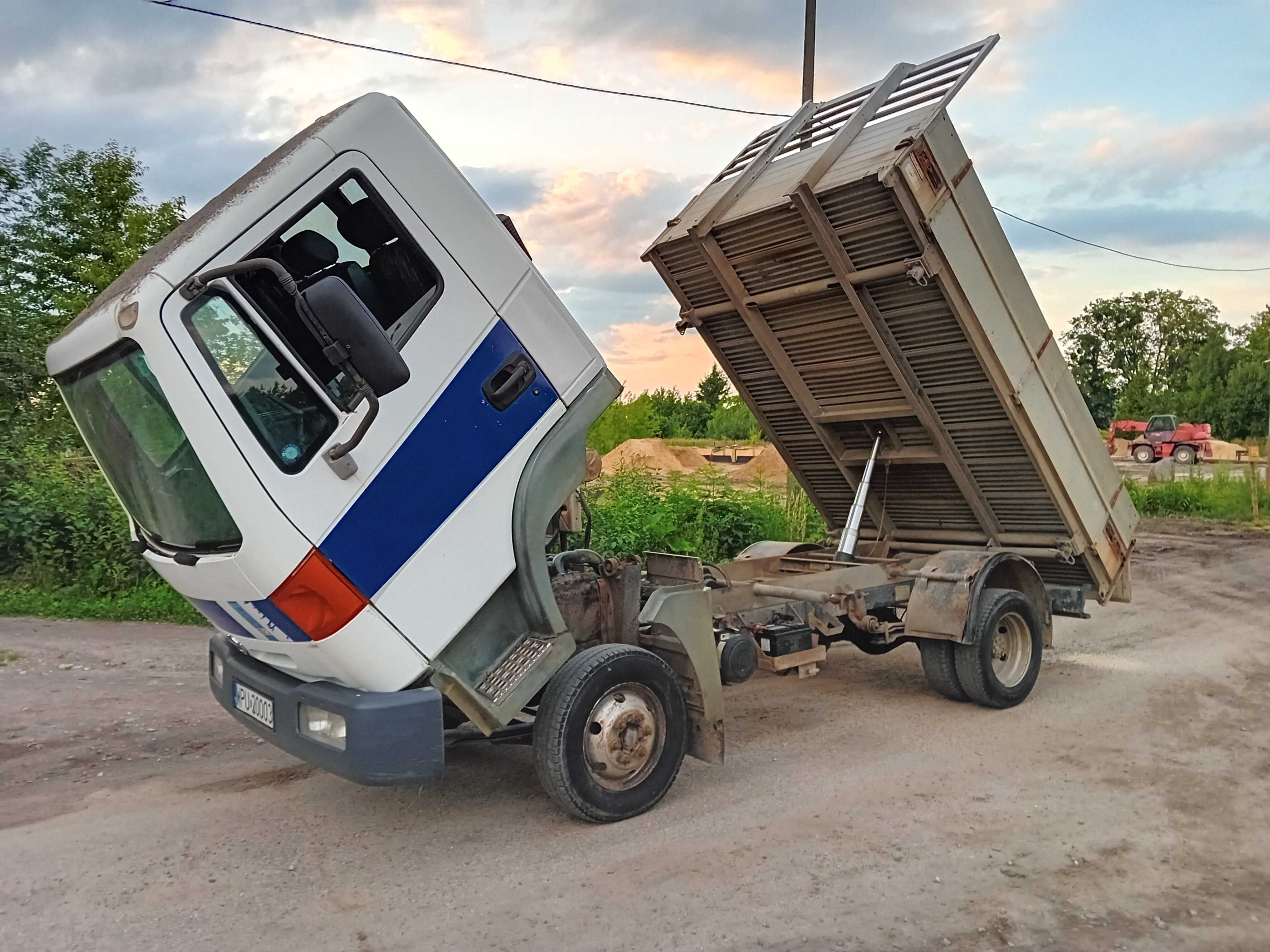 Nissan Atleon Aluminiowy kiper Sutter wywrotka 3 stronna 3.5t kat.b !