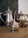Conjunto Café Estanho 4 peças