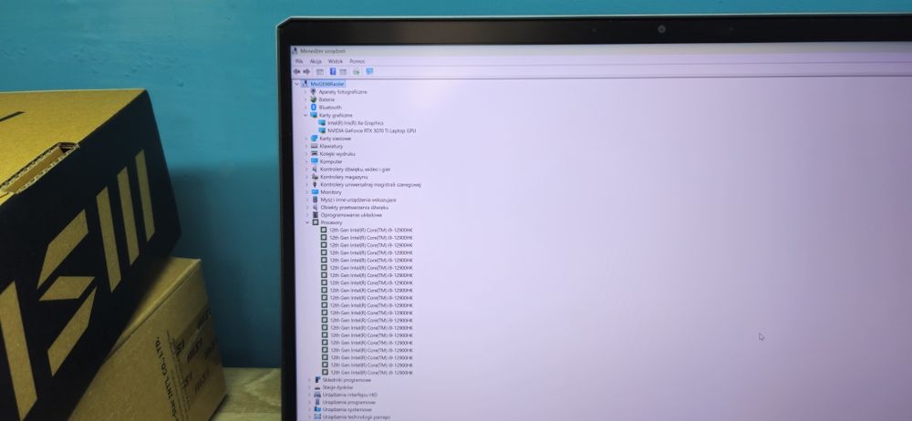 MSI Raider GE66 12UGS, i9-12900HK, RTX 3070 Ti 8GB, dysk 2TB, 32GB Ram