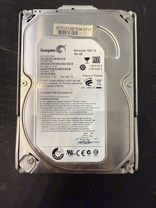 Жесткий диск seagate 250gb