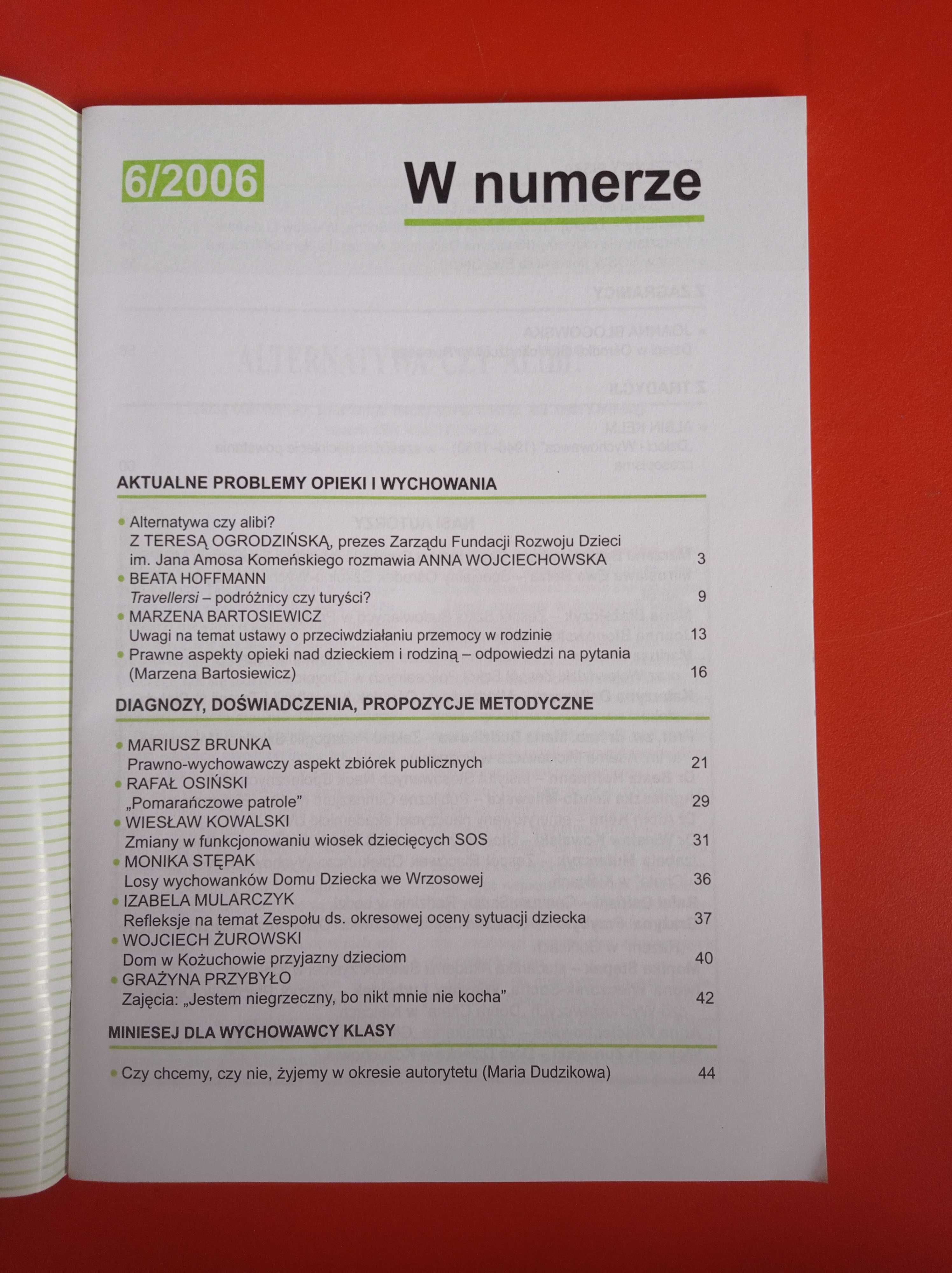 Problemy opiekuńczo-wychowawcze, nr 6/2006, czerwiec 2006