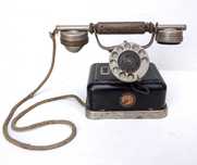 TELEFON POLSKI Przedwojenny stary antyk aparat antyk art deco retro