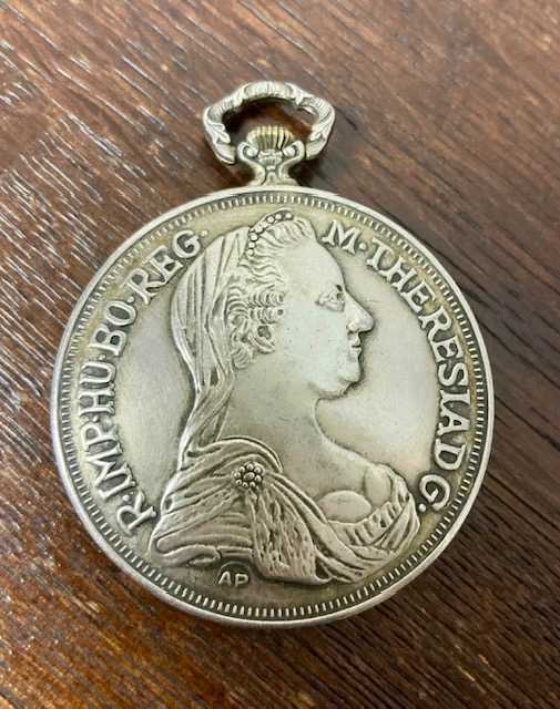 Relógio de bolso vintage em prata  - não trabalha