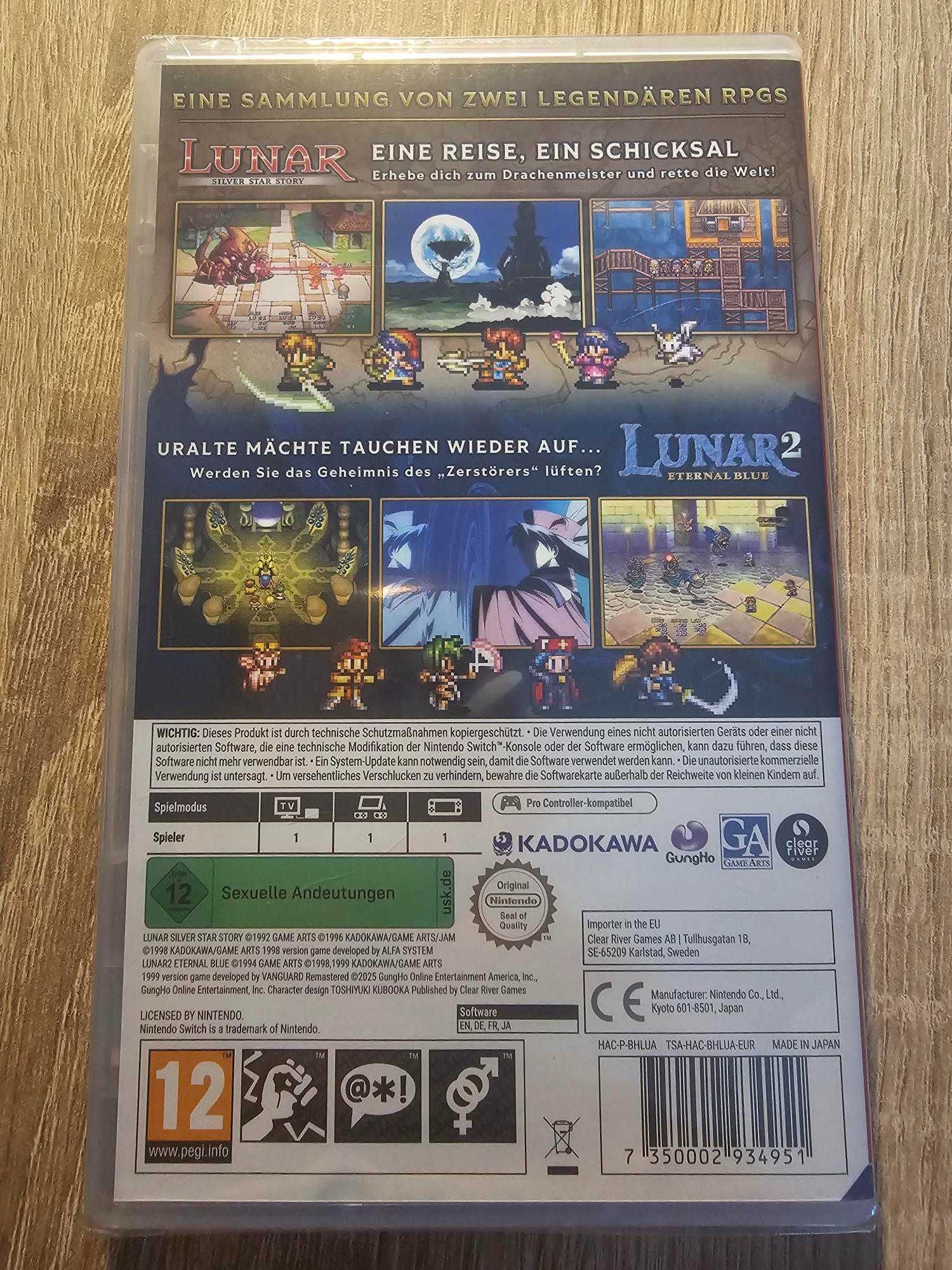 LUNAR REMASTERED Collection Nintendo Switch