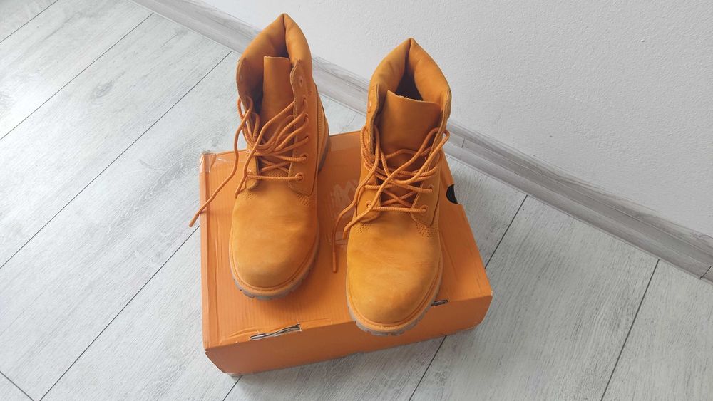 unikatowe damskie timberland 6in medium orange nubuk