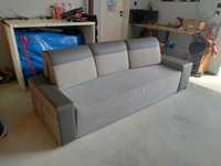 Sofa z funkcją spania - kolor szary