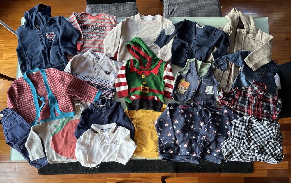 Roupa bebé 18-24 meses Natal Outono Inverno Ótimo Estado