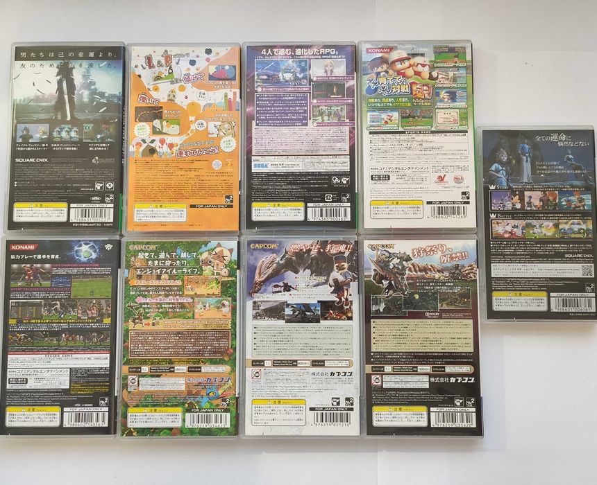 Pack de 9 Jogos PSP Japoneses