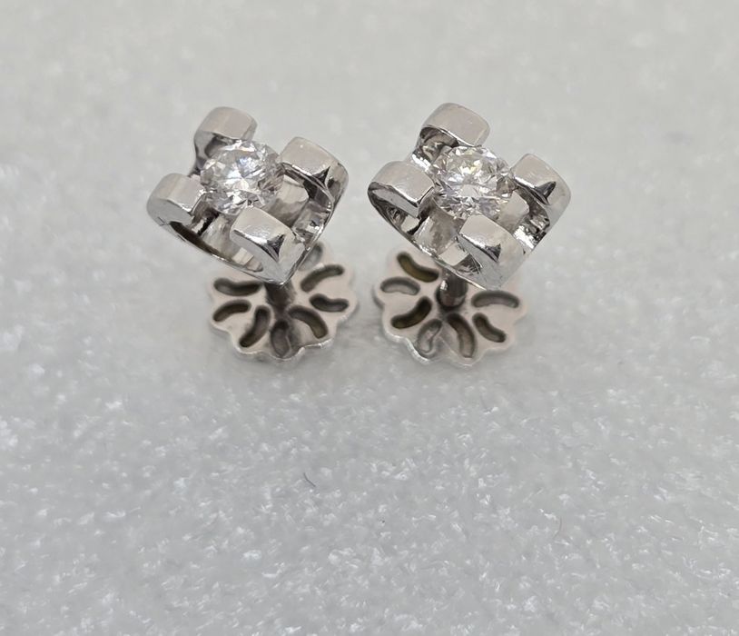 Сережки з діамантами 0,2 ct