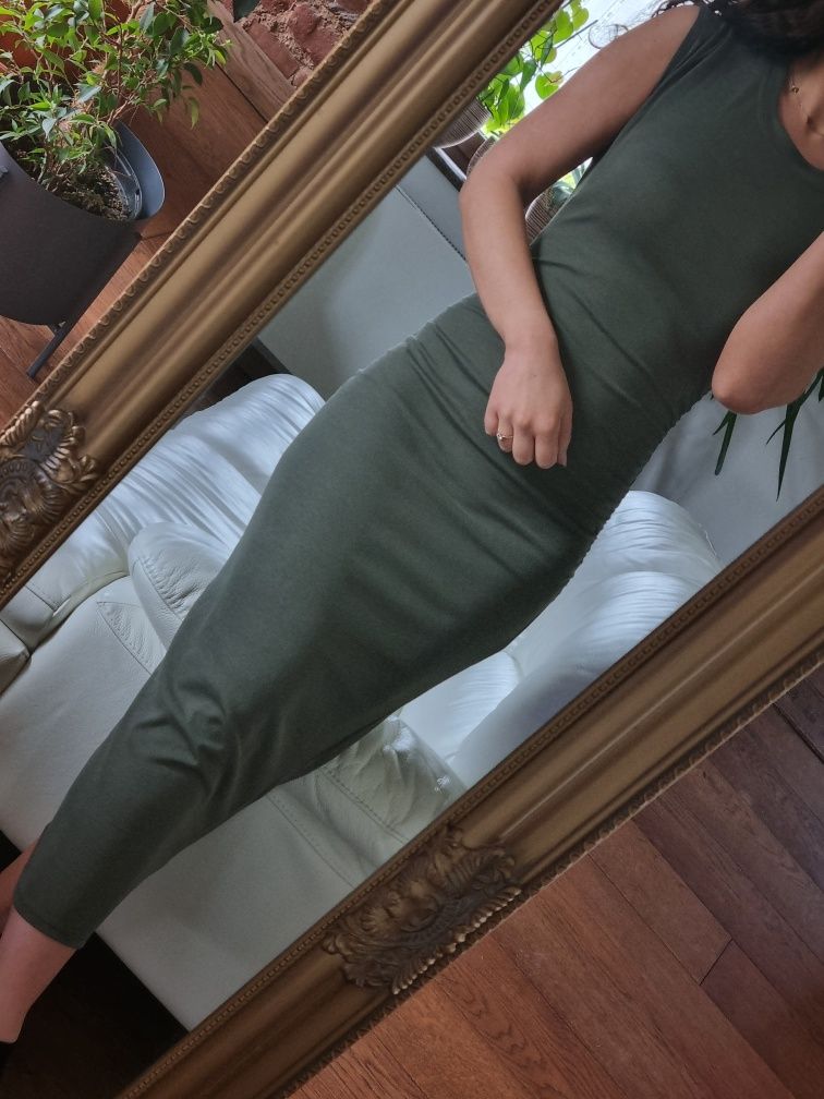 Midi sukienka KHAKI Amisu r. S