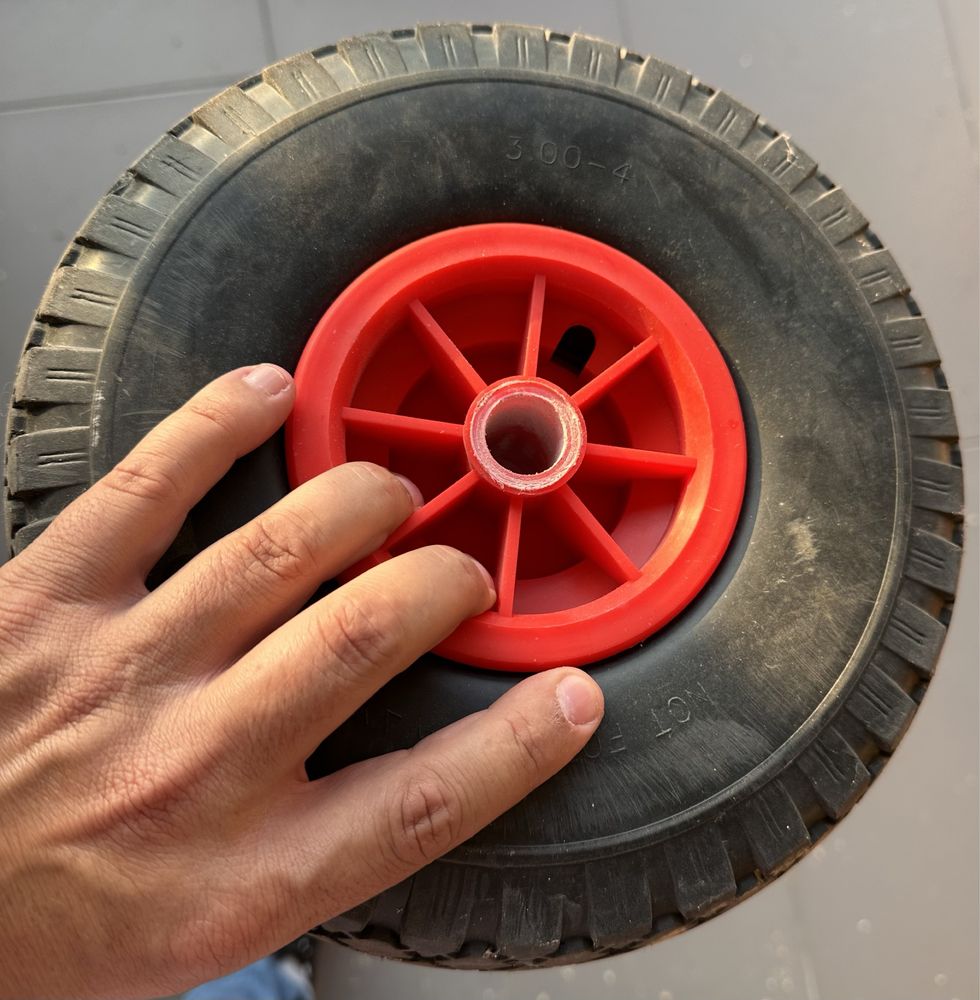 Roda carrinho sacos pneu plástico 20 mm