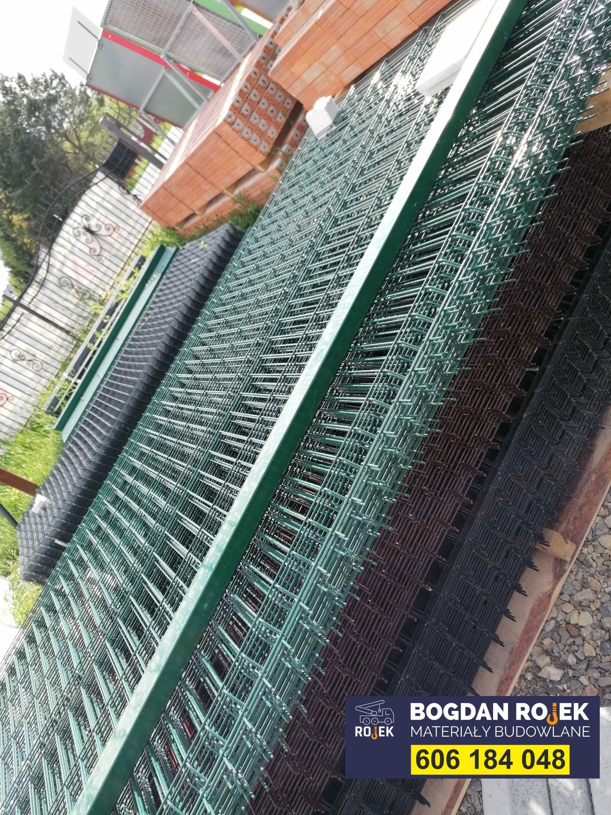 Panele ogrodzeniowe słupek obejma podmurówka płot betonowy ogrodzenie