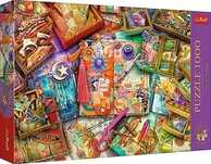 Puzzle 1000 elementów. Premium Plus. Tea Time. Biurko dziennikarza