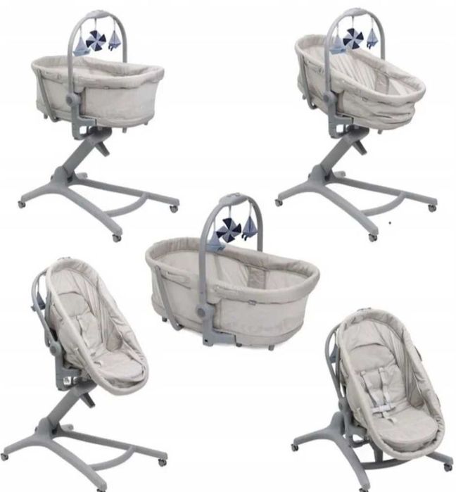 Chicco Baby Hug Pro 5w1 White Cream+tacka i pokrowiec