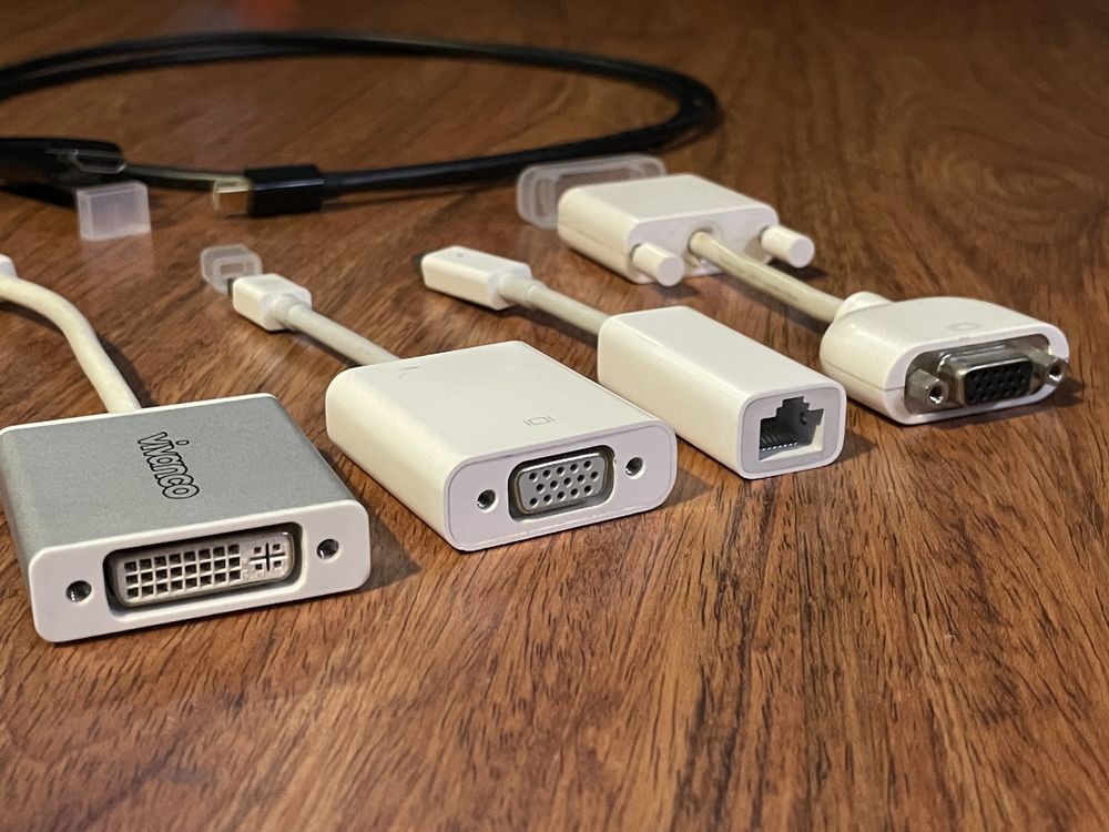  Adaptadores Ethernet Thunderbolt HDMI VGA Mini DisplayPort DVI