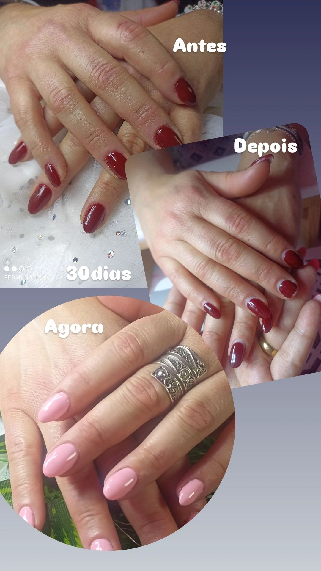 Unhas de gel verniz gel