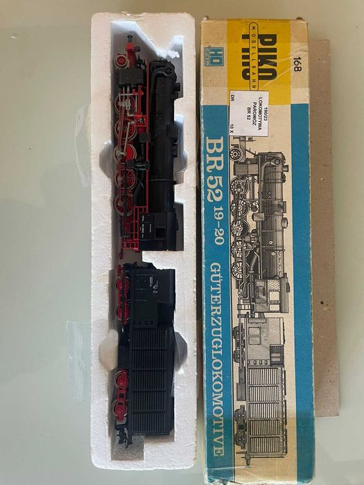 Lokomotywa parowóz Piko BR 52 H0 NRD stan bardzo dobry