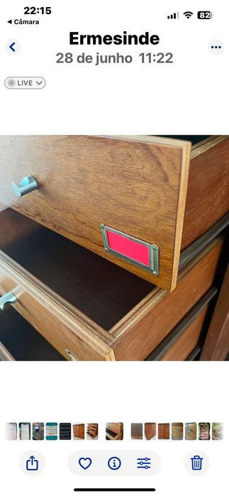 Armário estilo Vintage com gavetas