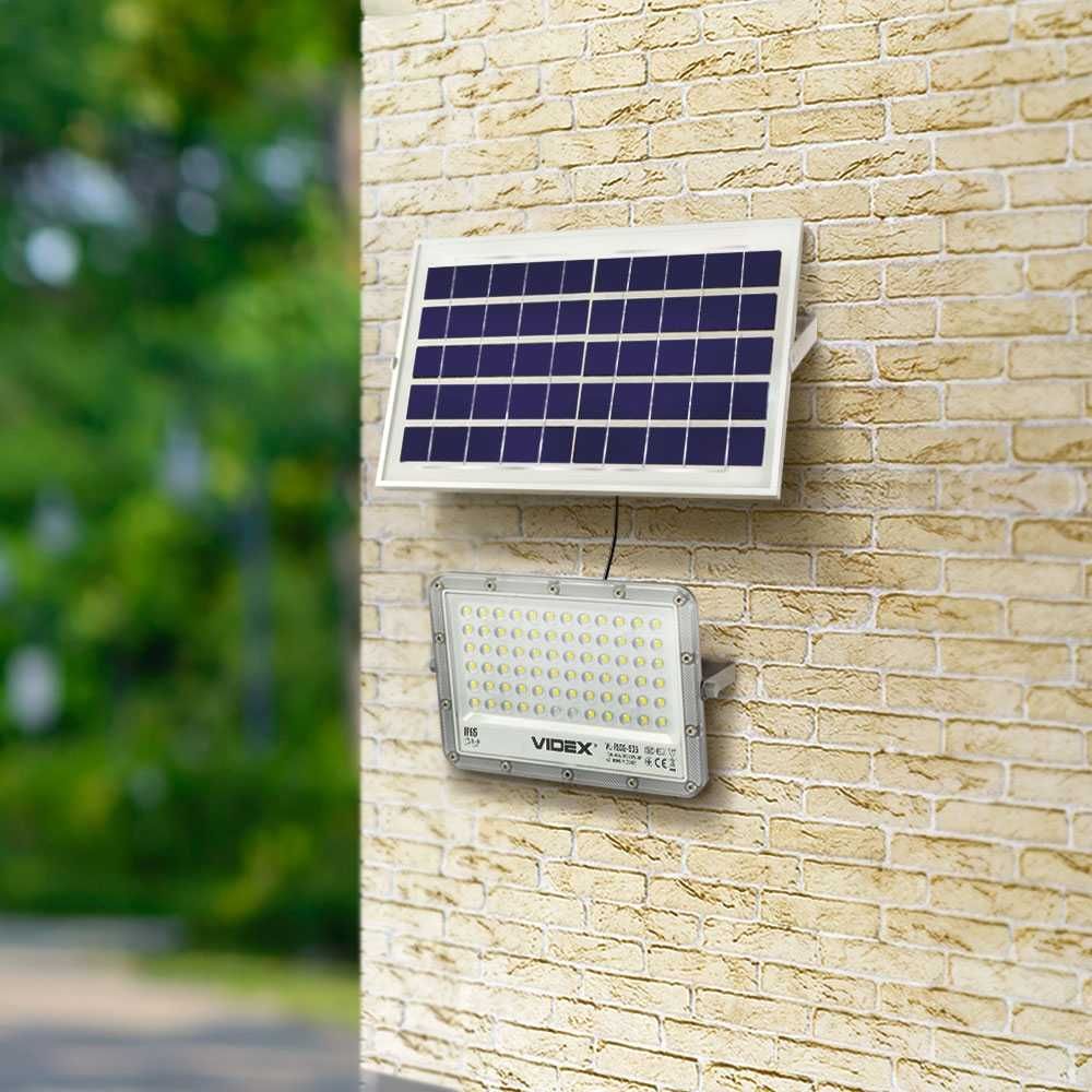 Автономный Прожектор  с солнечной панелью и пультом 50W 5000K, 1000lm