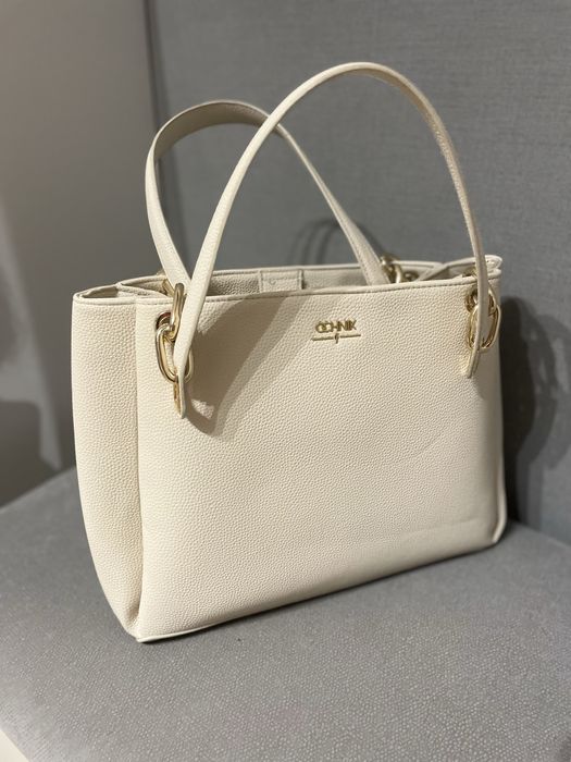 NOWA Kremowa damska torebka OCHNIK