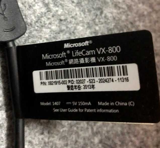 WebCam Microsoft LIFECAM VX-800