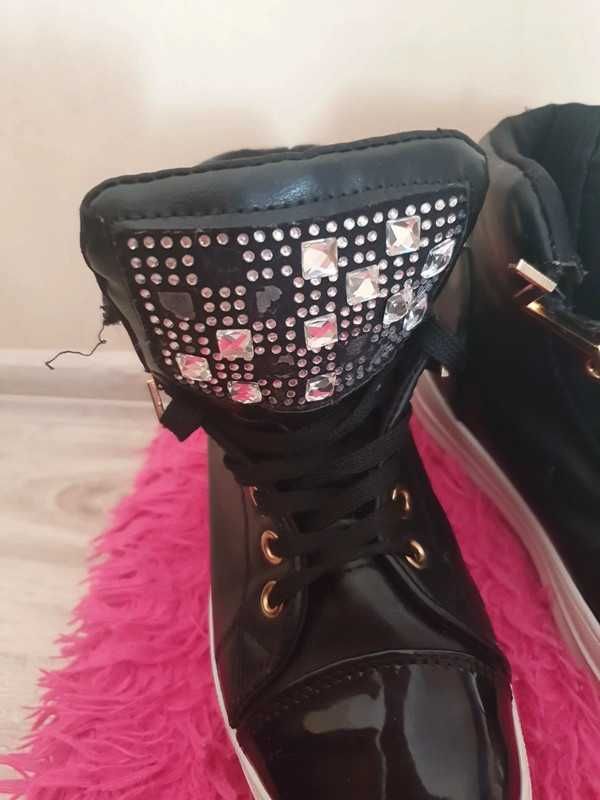 Czarne sneakersy rozmiar 37