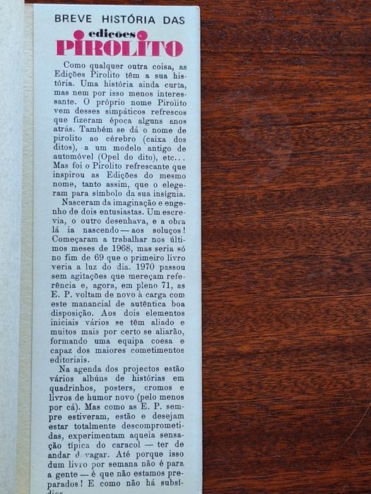 Livro "Um humor insólito" 1971