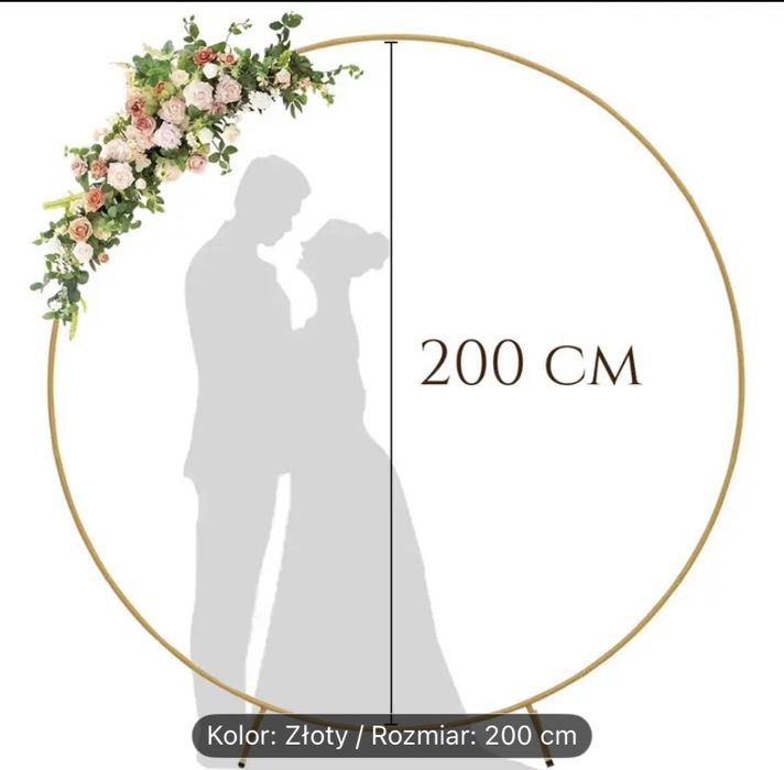 Stelaż zloty okragly