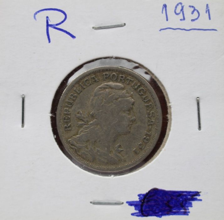 Moeda 50 Centavos República Portuguesa 1931