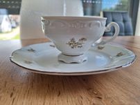 Trio śniadaniowe zestaw porcelana weimar