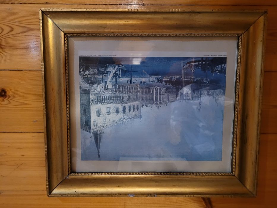 Ramka złota obraz 34x28